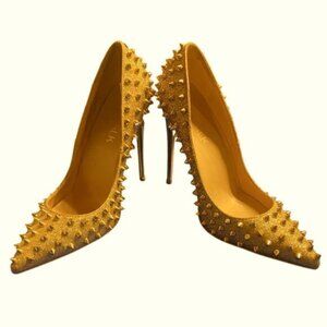 Stilettos VEOWALK Gold Sparkle  Spike 6 Heels